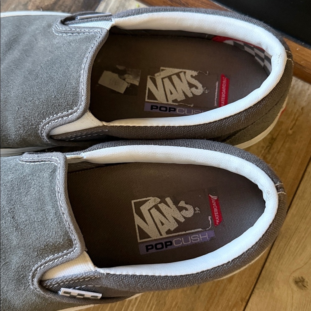 Vans Slip-On Skate Shoes – Gray‎ Suede | Men’s 6.5 / Women’s 8 - Picture 2 of 6